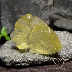 60.55克拉天然黄色石英，异形，36.5×24.4毫米，透明