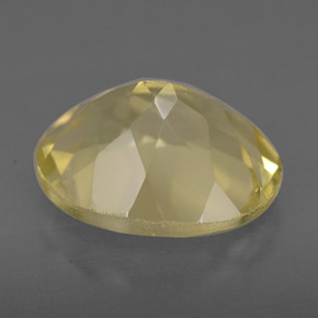 3.35克拉天然黄色石英，椭圆形切割，11.1×9.1毫米，VVS-VS