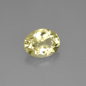 3.86克拉天然黄色石英，椭圆形切割，11.3×9.1毫米，VVS