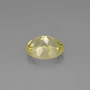 3.86克拉天然黄色石英，椭圆形切割，11.3×9.1毫米，VVS