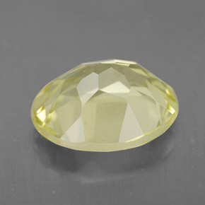 3.05克拉天然黄色石英，椭圆形切割，10.9×9毫米，VVS