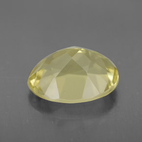 3.10克拉天然黄色石英，椭圆形切割，10.9×8.7毫米，VVS