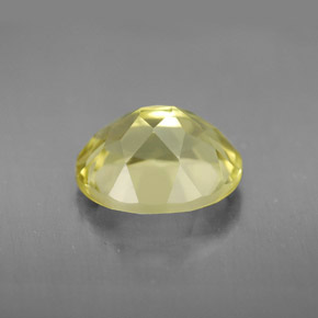 3.55克拉天然黄色石英，椭圆形切割，11.1×9.1毫米，VVS