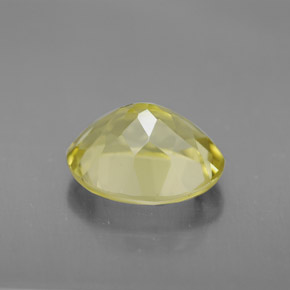 3.47克拉天然黄色石英，椭圆形切割，11.1×9毫米，VVS