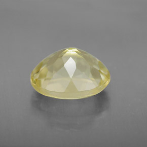 3.72克拉天然黄色石英，椭圆形切割，11.1×9毫米，VVS-VS