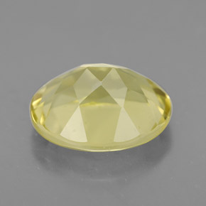 3.27克拉天然黄色石英，椭圆形切割，10.9×8.9毫米，VVS-VS
