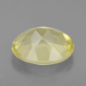 3.37克拉天然黄色石英，椭圆形切割，11.1×9.2毫米，VVS-VS