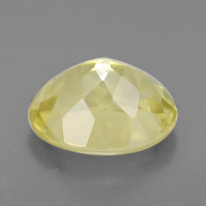 3.52克拉天然黄色石英，椭圆形切割，11.1×9.1毫米，VVS