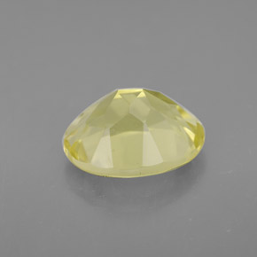3.38克拉天然黄色石英，椭圆形切割，11.1×9毫米，VVS
