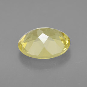 3.17克拉天然黄色石英，椭圆形切割，11.1×9.1毫米，VVS-VS