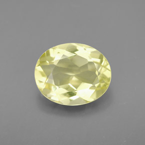 3.16克拉天然黄色石英，椭圆形切割，11.1×9.1毫米，VVS-VS