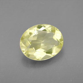 3.16克拉天然黄色石英，椭圆形切割，11.1×9.1毫米，VVS-VS