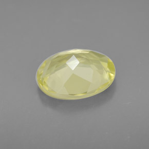 3.16克拉天然黄色石英，椭圆形切割，11.1×9.1毫米，VVS-VS