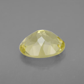 3.11克拉天然黄色石英，椭圆形切割，10.9×8.9毫米，VVS