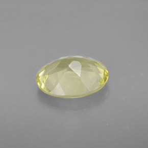 2.91克拉天然黄色石英，椭圆形切割，11×9.1毫米，VVS