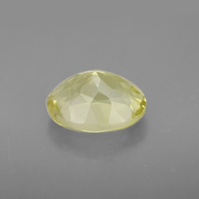 3.47克拉天然黄色石英，椭圆形切割，11.2×8.8毫米，VVS