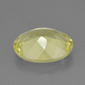 2.95克拉天然黄色石英，椭圆形切割，11×9毫米，VVS