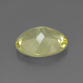 3.07克拉天然黄色石英，椭圆形切割，11.1×9.1毫米，VVS
