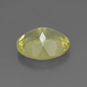 3.19克拉天然黄色石英，椭圆形切割，11×9.2毫米，VVS