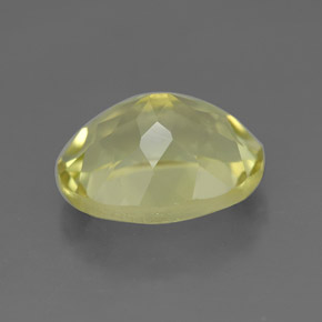 3.82克拉天然黄色石英，椭圆形切割，11.4×9.1毫米，VVS