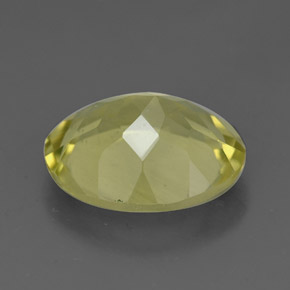 3.11克拉天然黄色石英，椭圆形切割，11.1×9.1毫米，VVS
