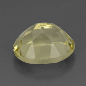 3.77克拉天然黄色石英，椭圆形切割，11.1×9毫米，VVS