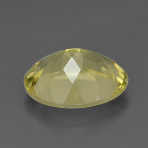 3.16克拉天然黄色石英，椭圆形切割，11.1×9毫米，VVS