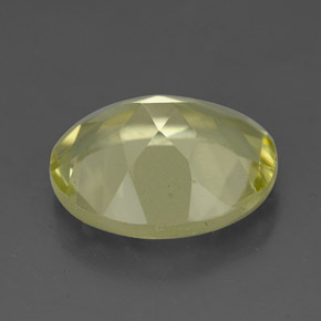 3.24克拉天然黄色石英，椭圆形切割，11.1×9.2毫米，VVS