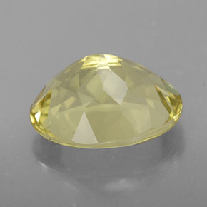 3.28克拉天然黄色石英，椭圆形切割，11×8.9毫米，VVS-VS