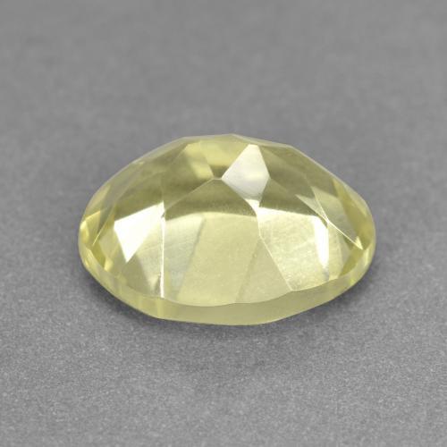 3.49克拉天然黄色石英，椭圆形切割，11.1×9.1毫米，VVS