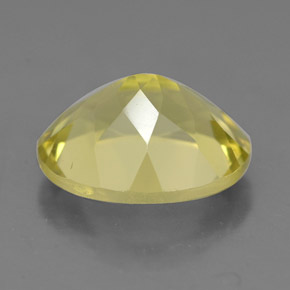 3.30克拉天然黄色石英，椭圆形切割，11×9.1毫米，VVS