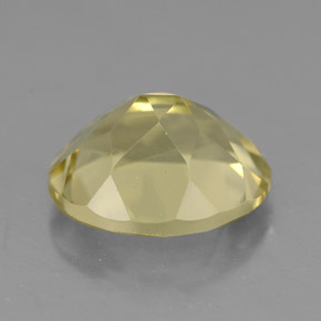 3.28克拉天然黄色石英，椭圆形切割，10.9×9毫米，VVS