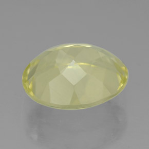 3.32克拉天然黄色石英，椭圆形切割，11×9.1毫米，VVS