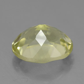 3.73克拉天然黄色石英，椭圆形切割，11.2×9.1毫米，VVS