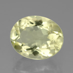 3.66克拉天然黄色石英，椭圆形切割，11.2×9.1毫米，VVS