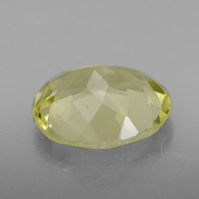 3.17克拉天然黄色石英，椭圆形切割，11×9.2毫米，VVS