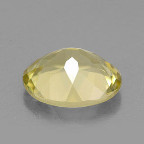 2.89克拉天然黄色石英，椭圆形切割，10.9×9毫米，VVS-VS
