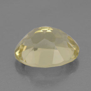 3.22克拉天然黄色石英，椭圆形切割，10.8×8.9毫米，VVS