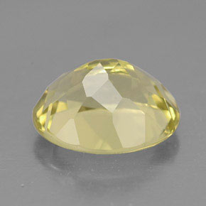 3.51克拉天然黄色石英，椭圆形切割，11.1×9.1毫米，VVS