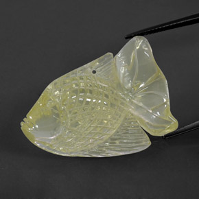 41.09克拉天然黄色石英，透明，34.9×22.5毫米，透明/半透明