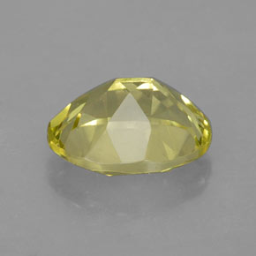 3.28克拉天然黄色石英，椭圆形切割，11.1×9.1毫米，VVS