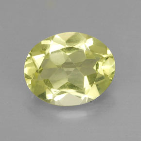 2.92克拉天然黄色石英，椭圆形切割，10.9×8.8毫米，VS