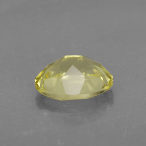 3.15克拉天然黄色石英，椭圆形切割，11×9.2毫米，VVS-VS