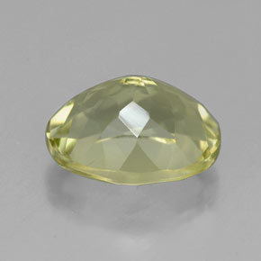 3.78克拉天然黄色石英，椭圆形切割，11.2×9.1毫米，VVS