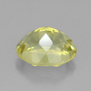 3.75克拉天然黄色石英，椭圆形切割，11.1×9.1毫米，VVS
