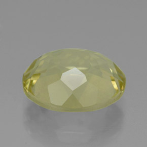 3.53克拉天然黄色石英，椭圆形切割，11.1×9.2毫米，VVS