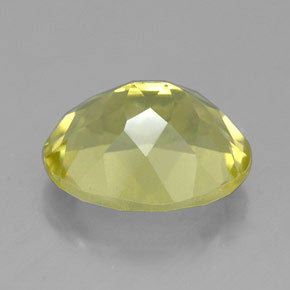 3.40克拉天然黄色石英，椭圆形切割，10.9×9毫米，VVS