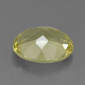 3.19克拉天然黄色石英，椭圆形切割，11.1×9毫米，VVS