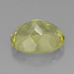4.65克拉天然黄色石英，椭圆形切割，12.2×10.1毫米，VVS