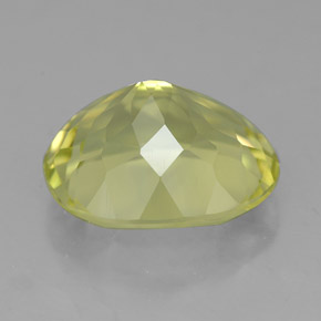 4.59克拉天然黄色石英，椭圆形切割，12.1×10.1毫米，VVS